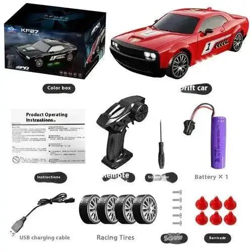 2.4G RC CAR With LED Light 4WD Remote Control Drift Cars Professional - Lacatang Shop