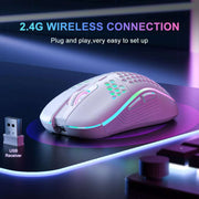 2.4G Wireless RGB Gaming Mouse - Ergonomic & Rechargeable - Lacatang Shop