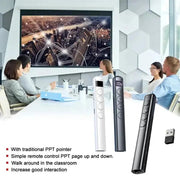 2.4GHz Wireless Presenter Red Laser Page Turning Pen Remote Control Volume Mouse Power Point RF USB Pointer Presentation PP B5R2 - Lacatang Shop