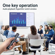 2.4GHz Wireless Presenter Red Laser Page Turning Pen Remote Control Volume Mouse Power Point RF USB Pointer Presentation PP B5R2 - Lacatang Shop