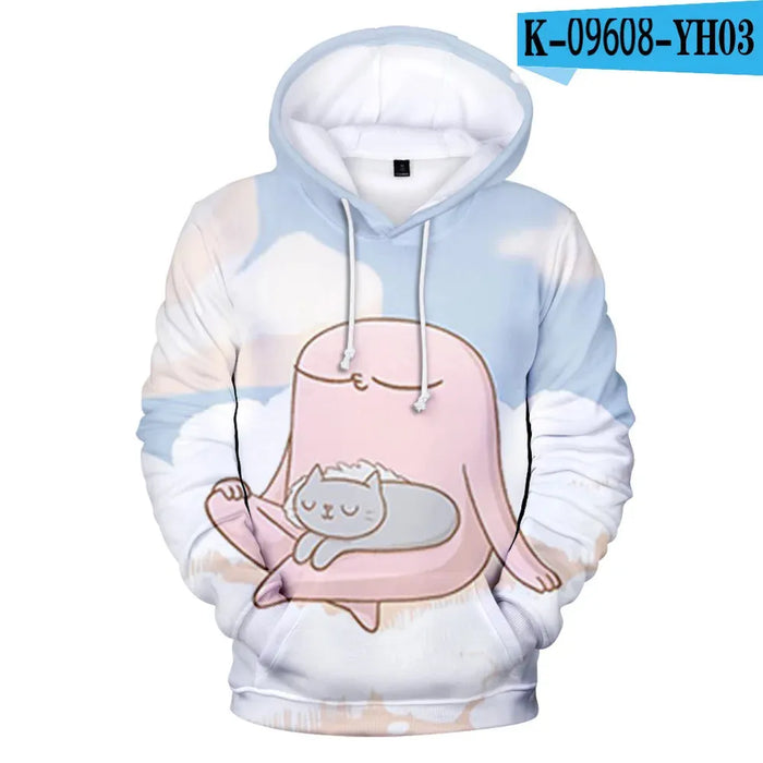 Cartoon Funny Big Eyes Ketnipz 3D Print Oversized Women/Men Hoodie Sweatshirt Harajuku Streetwear Hip Hop Pullover Hooded Jacket