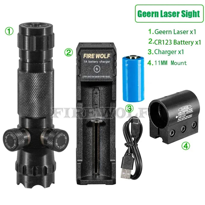 CX Laser Pointer Pen Green Laser Can Be Adjusted Up Down Left Right Infrared Set Sight Calibrator Hand-adjusted Laser Pointer