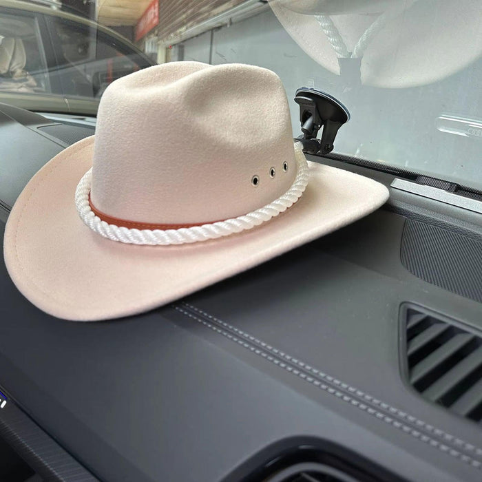 Cowboy Hat Holder Vehicle Car Window Cowboy Hat Mounts Hanger with Suction Cup Hat Rope Rack for Home Door and Wall - Lacatang Shop