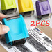 2Pcs Stamp Roller Anti-Theft Protection ID Seal Smear Privacy Confidential Data Guard Information Data Identity Address Blocker - Lacatang Shop