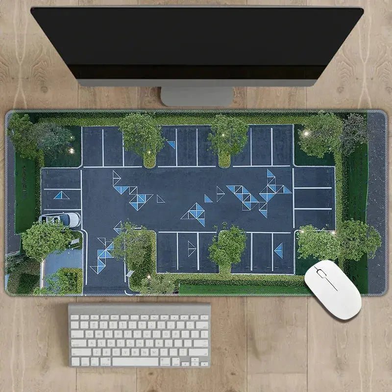 2mm Thick Non - Slip Rubber Mouse Pad 300x700mm with Traffic Simulation Design - Multipurpose Desk Mat - Lacatang Shop