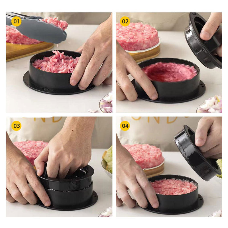 3 - in - 1 Round Hamburger Meat Press Maker - Lacatang Shop