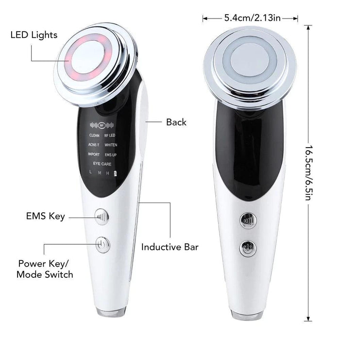 7 in 1 Face Lift Device - EMS RF Microcurrent Skin Rejuvenation, Facial Massager, Light Therapy, anti Aging /Wrinkle /Beauty Apparatus - Unisex - Lacatang Shop