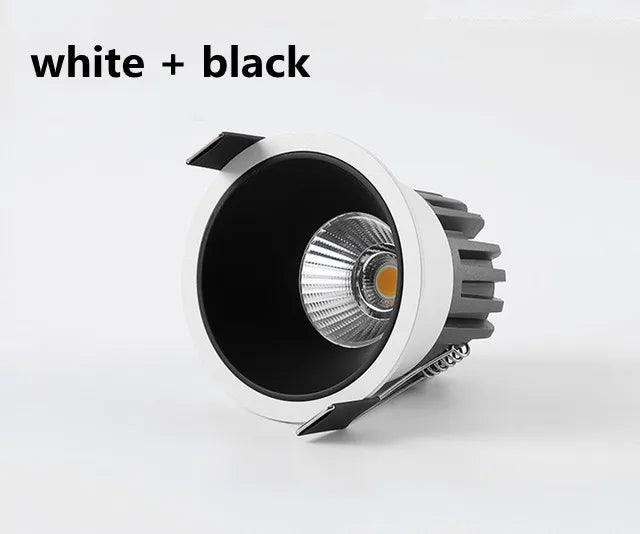 Recessed Downlights Dimmable AC220v 90-260v 12W 15W Lamp Round Led Cob Ceiling Room Bedroom Spot Light Home Decor Spot Kitchen - Lacatang Shop