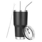 30oz Tumbler With Lids and Straws, Stainless Steel Vacuum Insulated Coffee Tumblers, Insulated Travel Mug Water Cup - Lacatang Shop