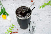 30oz Tumbler With Lids and Straws, Stainless Steel Vacuum Insulated Coffee Tumblers, Insulated Travel Mug Water Cup - Lacatang Shop