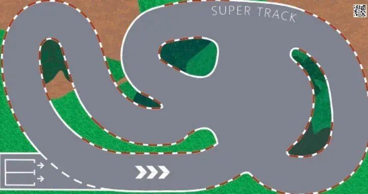 3.2m Drift Track Raceway for RC Kyosho Mini - Z & WLtoys K989/K969 – Portable PVC Runway - Lacatang Shop