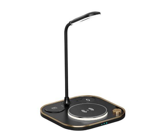 New Three-in-one Wireless Magnetic Charger 15W Fast Charging Desk Lamp Suitable - Lacatang Shop