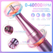 35000RPM Electric Nail Drill Nail Polish Machine Metal Grinding Head Profession Sander Nail Glue Polishing Machine Nail Salon - Lacatang Shop