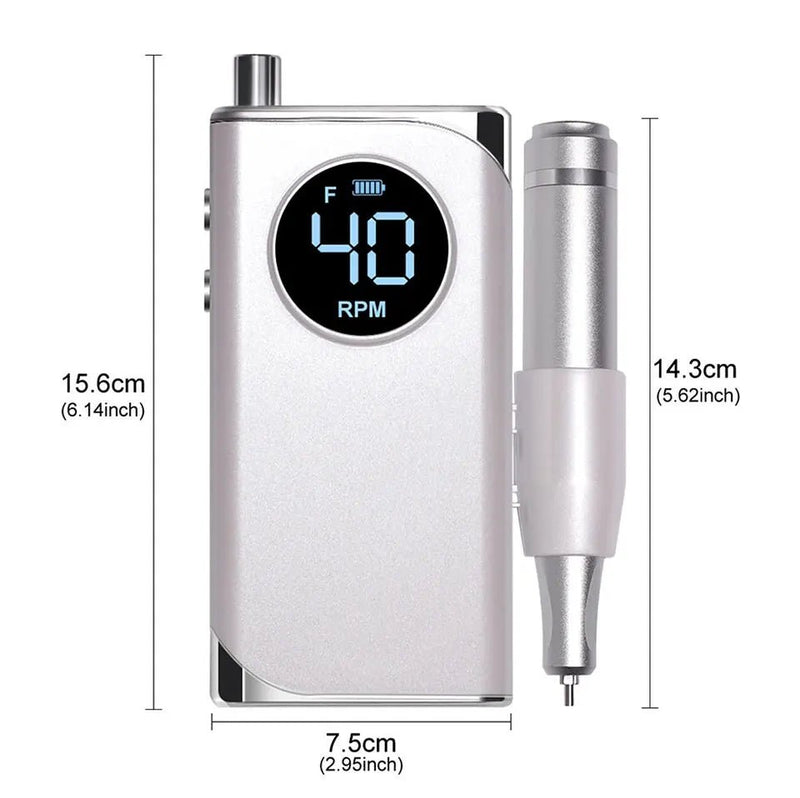 35000RPM Electric Nail Drill Nail Polish Machine Metal Grinding Head Profession Sander Nail Glue Polishing Machine Nail Salon - Lacatang Shop