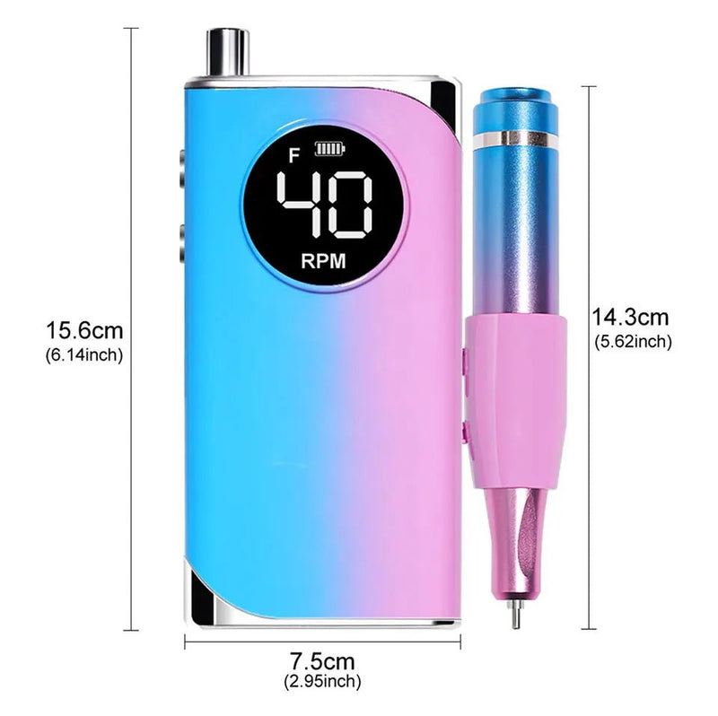 35000RPM Electric Nail Drill Nail Polish Machine Metal Grinding Head Profession Sander Nail Glue Polishing Machine Nail Salon - Lacatang Shop