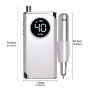 35000RPM Electric Nail Drill Nail Polish Machine Metal Grinding Head Profession Sander Nail Glue Polishing Machine Nail Salon - Lacatang Shop