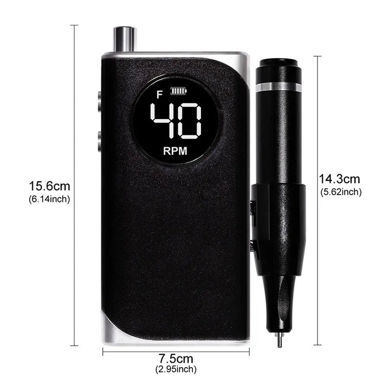 35000RPM Electric Nail Drill Nail Polish Machine Metal Grinding Head Profession Sander Nail Glue Polishing Machine Nail Salon - Lacatang Shop