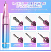 35000RPM Electric Nail Drill Nail Polish Machine Metal Grinding Head Profession Sander Nail Glue Polishing Machine Nail Salon - Lacatang Shop