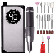 35000RPM Electric Nail Drill Nail Polish Machine Metal Grinding Head Profession Sander Nail Glue Polishing Machine Nail Salon - Lacatang Shop