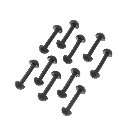 10X Replacement Connectors for Motu Vintage Figures - Black Rubber Leg Band Connectors