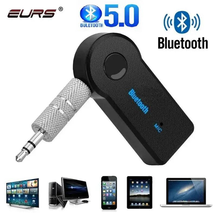 2 in 1 Wireless Bluetooth 5.0 Receiver Adapter 3.5mm Jack For Car Music Audio Aux A2dp Headphone Reciever Handsfree - Lacatang Shop