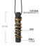 Original Design Ebony Wood Pendant Male Temperament Retro Chinese Ethnic Style Necklace Woolen Chain Female Jewelry New Product - Lacatang Shop