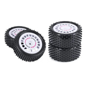 4 Pcs 88mm Buggy Tires Wheel Tyre for 1/10 Wltoys 104001 Tamiya TT - 02B DT - 02 RC Car Off Road Rally Racing Rims Upgrades Parts - Lacatang Shop