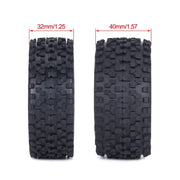 4 Pcs 88mm Buggy Tires Wheel Tyre for 1/10 Wltoys 104001 Tamiya TT - 02B DT - 02 RC Car Off Road Rally Racing Rims Upgrades Parts - Lacatang Shop