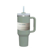 40 oz Iced Tumbler with Handle Straw Lid Stainless Steel Vacuum Insulated Coffee Mug Portable Thermal Travel Cup for Sport Car - Lacatang Shop