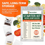 4,000 Non GMO Heirloom Vegetable Seeds for Planting Vegetables and Fruits - 12 Variety Pack of Herb Seeds for Planting Outdoors - Gardening Supplies, Survival Gear, Prepper Kits - Lacatang Shop