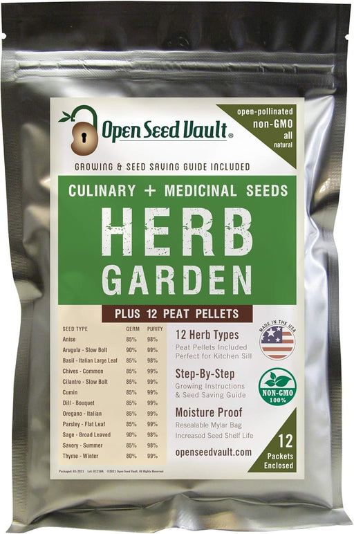 4,000 Non GMO Heirloom Vegetable Seeds for Planting Vegetables and Fruits - 12 Variety Pack of Herb Seeds for Planting Outdoors - Gardening Supplies, Survival Gear, Prepper Kits - Lacatang Shop