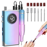 40000RPM ELECTRIC NAIL DRILL MANICURE MACHINE FOR CUTTING UV POLISH GEL 2023NEW RECHARGEABLE PORTABLE ELECTRIC NAIL FILE TOOLS - Lacatang Shop