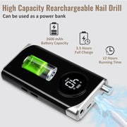 40000RPM ELECTRIC NAIL DRILL MANICURE MACHINE FOR CUTTING UV POLISH GEL 2023NEW RECHARGEABLE PORTABLE ELECTRIC NAIL FILE TOOLS - Lacatang Shop