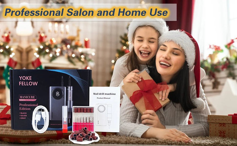 40000RPM ELECTRIC NAIL DRILL MANICURE MACHINE FOR CUTTING UV POLISH GEL 2023NEW RECHARGEABLE PORTABLE ELECTRIC NAIL FILE TOOLS - Lacatang Shop