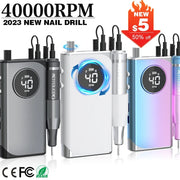 40000RPM ELECTRIC NAIL DRILL MANICURE MACHINE FOR CUTTING UV POLISH GEL 2023NEW RECHARGEABLE PORTABLE ELECTRIC NAIL FILE TOOLS - Lacatang Shop