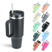 40oz 1200ML High Quality Insulated Tumbler with Handle Straw Double Wall Thermal Iced Travel Cup Coffee Cup Perfect Gift - Lacatang Shop