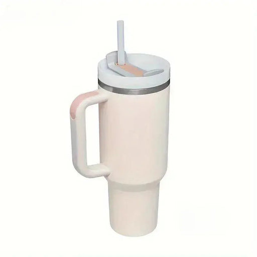 40oz 304 Stainless Steel Insulated Car Cup Cold Hot Water Bottle Thermal Coffee Mugs Vacuum Flask With Handle Straw For Sport - Lacatang Shop