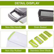 12 in 1 Manual Vegetable Chopper Kitchen Gadgets Food Chopper Onion Cutter Vegetable Slicer 

Save time and effort with our 12-in-1 Manual Vegetable Chopper - Perfect for Efficient and Precise Food Prep! Kitchen Aliexpress Lacatang Shop 