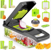 12 in 1 Manual Vegetable Chopper Kitchen Gadgets Food Chopper Onion Cutter Vegetable Slicer 

Save time and effort with our 12-in-1 Manual Vegetable Chopper - Perfect for Efficient and Precise Food Prep! Kitchen Aliexpress Lacatang Shop 
