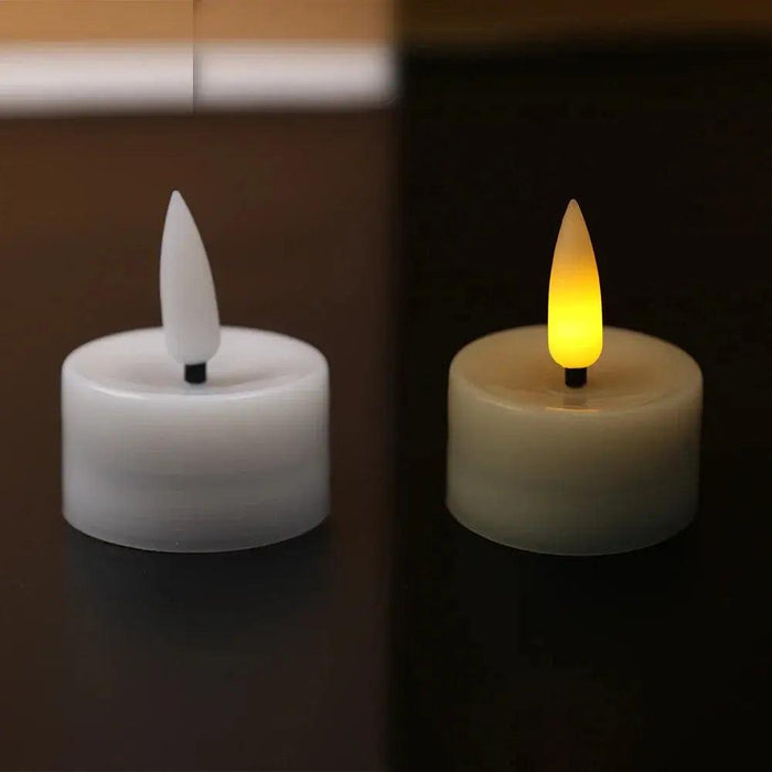 10/5Pcs Flickering LED Candle Battery Powered Flashing Light Flameless Candles Birthday Wedding Party Romantic Decoration Lamp - Lacatang Shop