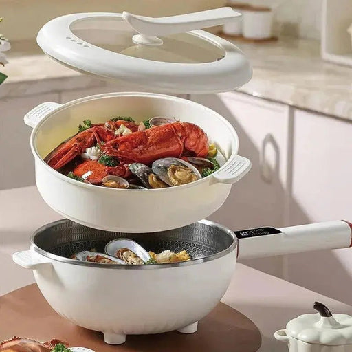 4.5L Smart Electric Wok Multi - function Electric Pot Reservation Steamer Non - stick Fry Pan Large Capacity Electric Hot Pot 220V - Lacatang Shop