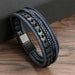 Classic Men's Leather Bracelet New Style Hand-woven Multi-layer Combination Accessory Fashion Man Jewelry Wholesale Dropshipping - Lacatang Shop