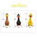 Pets Dog Toys Screaming Chicken Sound Toy Puppy Bite Resistant Chew Toy Interactive Squeaky Dog Toy Puppy Dog Accessories - Lacatang Shop