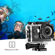 4K Ultra HD Action Camera 3MP 900mAh Underwater Waterproof Case Outdoor Sports Helmet Video Recording Cameras With 2.0 HD Screen - Lacatang Shop