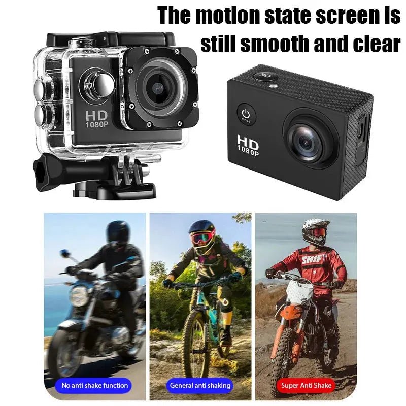 4K Ultra HD Action Camera 3MP 900mAh Underwater Waterproof Case Outdoor Sports Helmet Video Recording Cameras With 2.0 HD Screen - Lacatang Shop