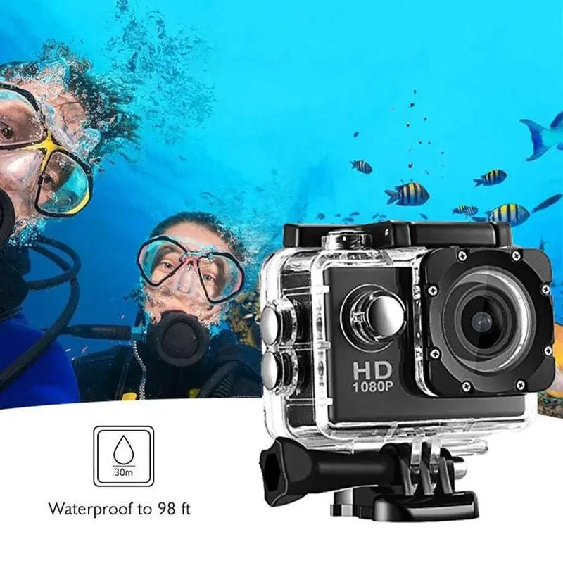 4K Ultra HD Action Camera 3MP 900mAh Underwater Waterproof Case Outdoor Sports Helmet Video Recording Cameras With 2.0 HD Screen - Lacatang Shop