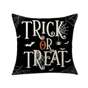4Pcs Halloween Pumpkin Pillow Covers,18X18 Inches Trick or Treat Farmhouse Decor Boo Halloween Decorative 31 October Throw Pillow Cover - Lacatang Shop