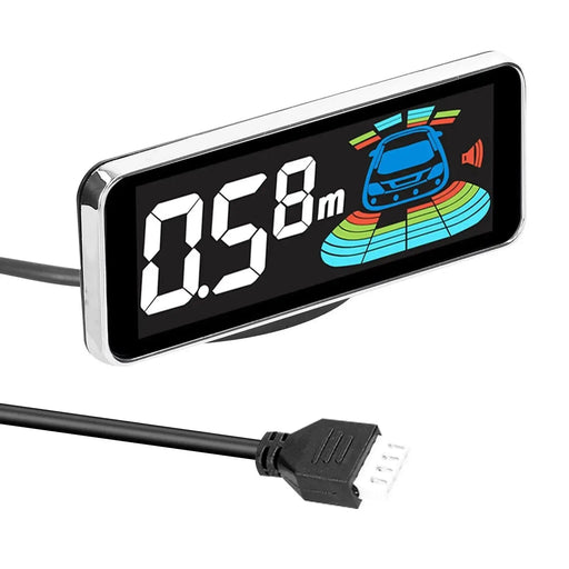 4pcs/8pcs Probes Rear Reversing Radars System LCD Display Car Parking Sensor Distance Detection Sound Warning Buzzer - Lacatang Shop