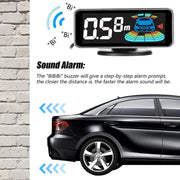 4pcs/8pcs Probes Rear Reversing Radars System LCD Display Car Parking Sensor Distance Detection Sound Warning Buzzer - Lacatang Shop
