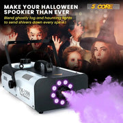 5 Core Fog Machine Indoor Outdoor 1500W 6000CFM Fogger Smoke Machine W LED 2.5 L Tank Remote - Lacatang Shop